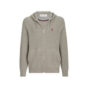 Brunello Cucinelli Men Logo Cashmere Hoodie